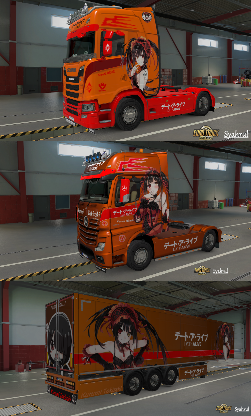 [ETS2] Date a Live Anime [Skinpack]