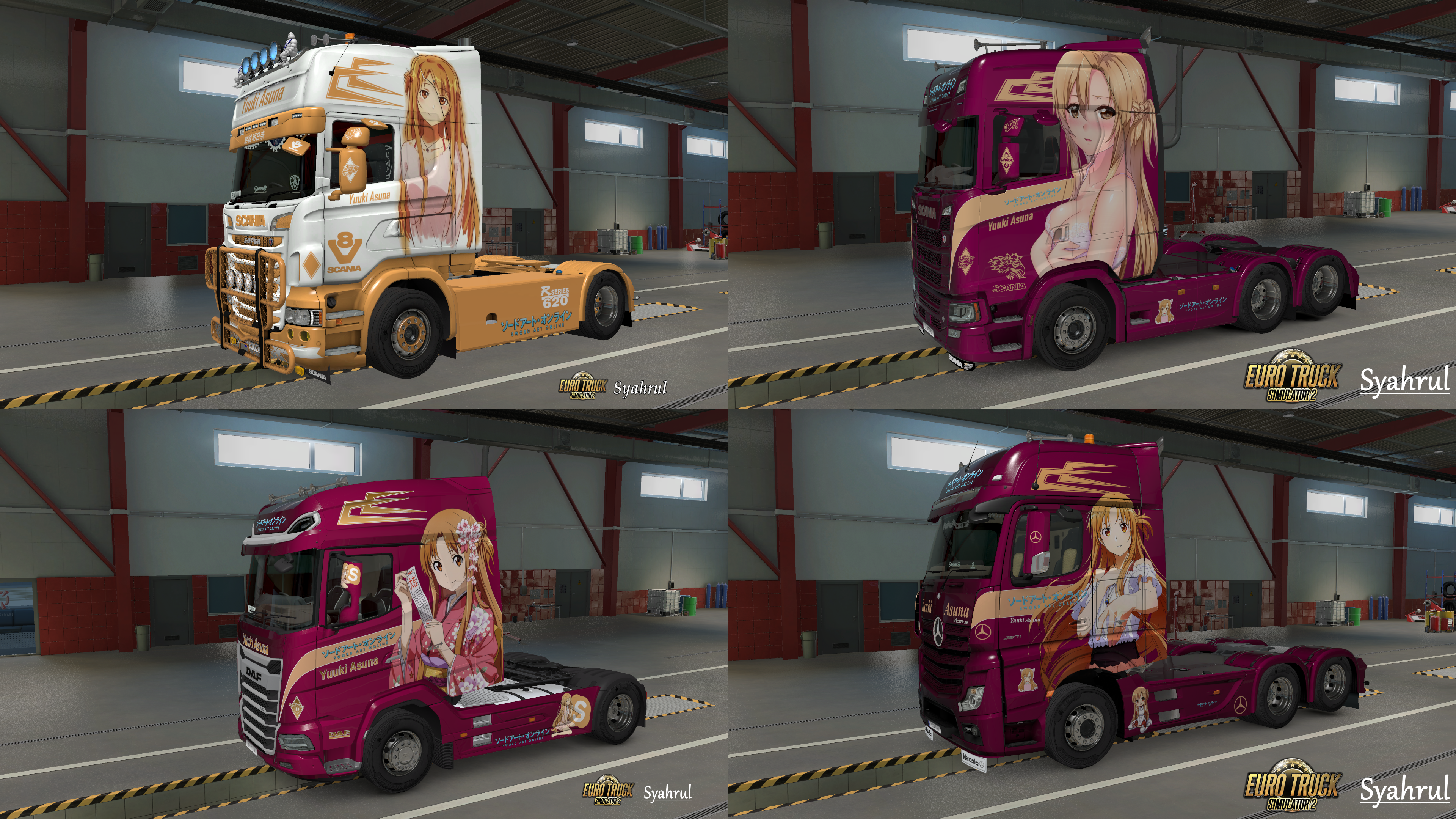 [ETS2] Sword Art Online ( ソードアート・オンライン) [Skinpack]