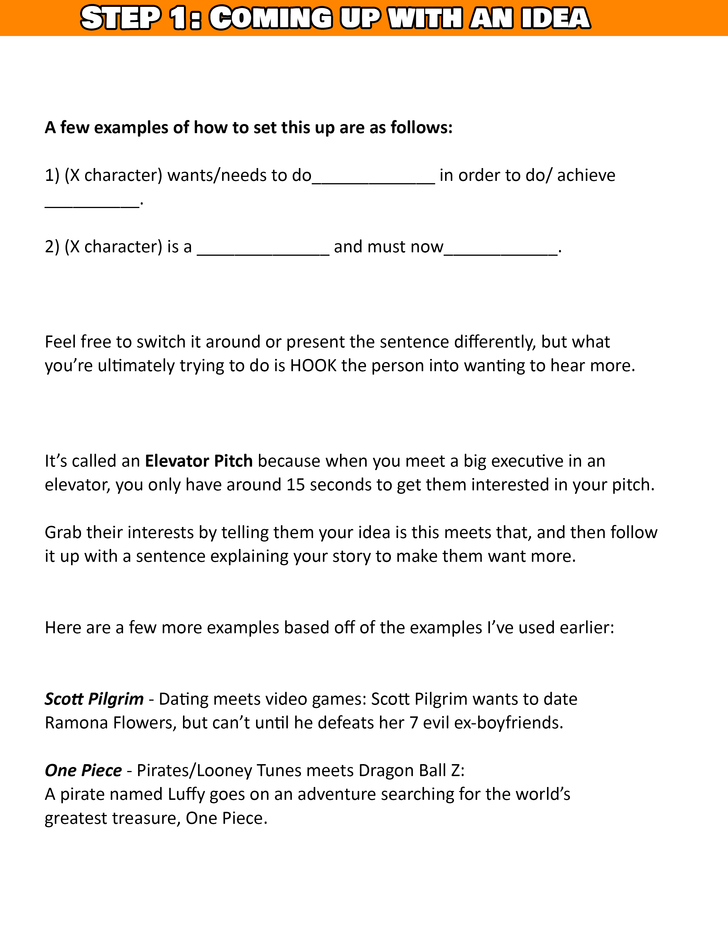 4 STEP GUIDE TO CREATING COMICS -  Updated