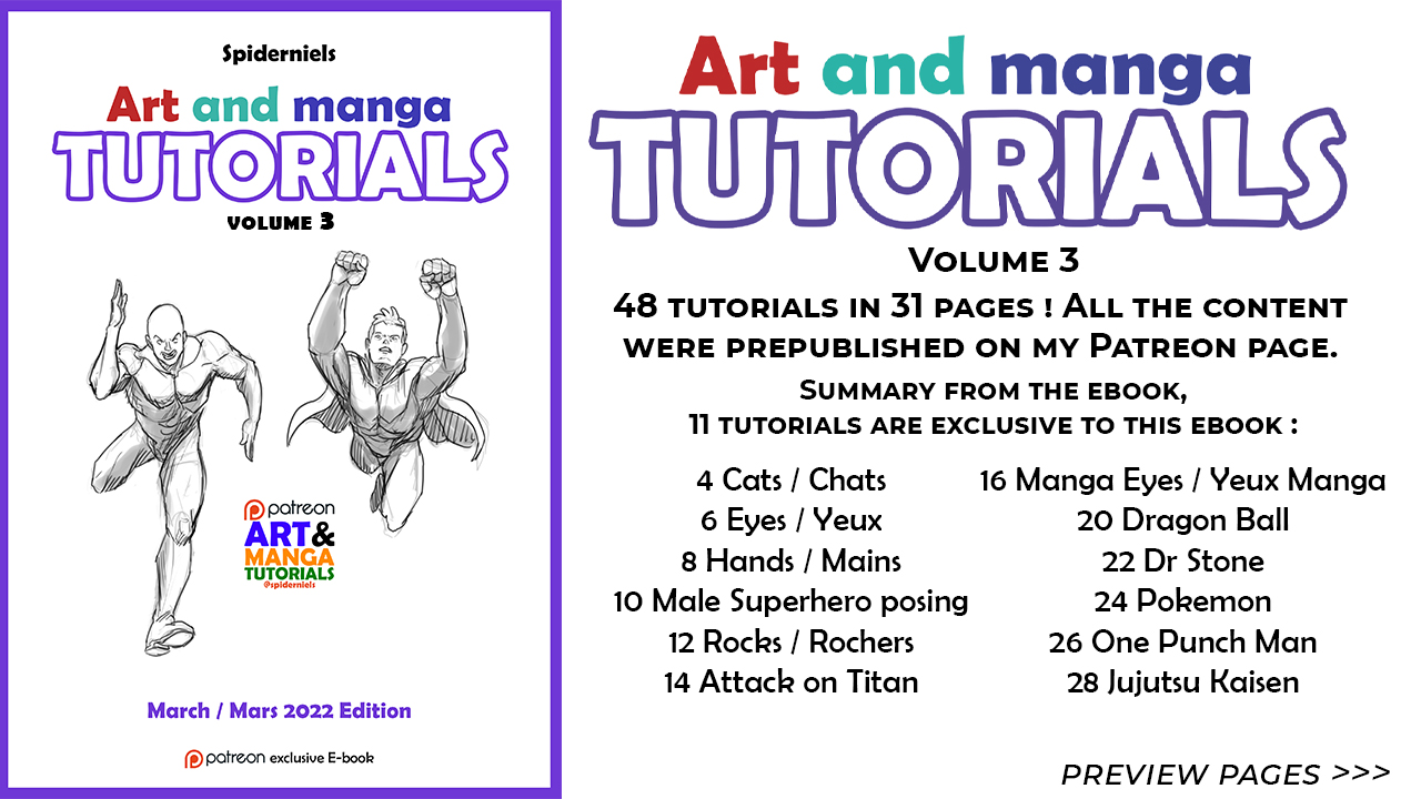 Art and manga tutorials Vol.3 (March 2022)