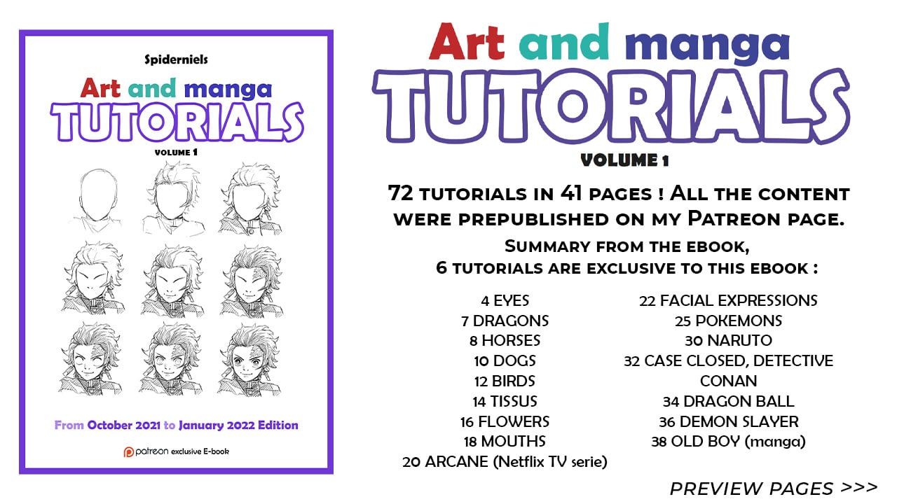 Art and manga tutorials Vol.1 (january 2022)