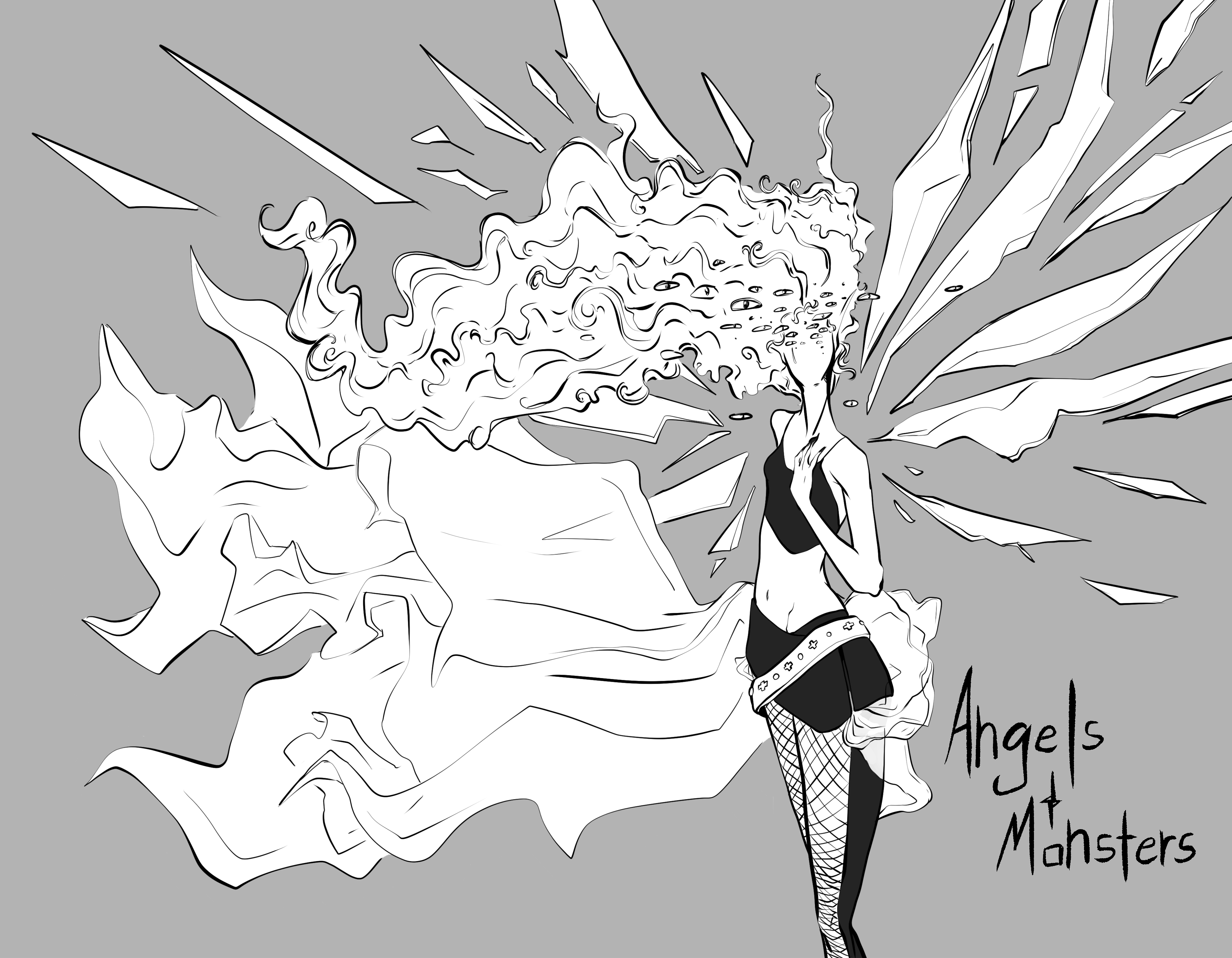 Angels and Monsters Sketch Book Zine