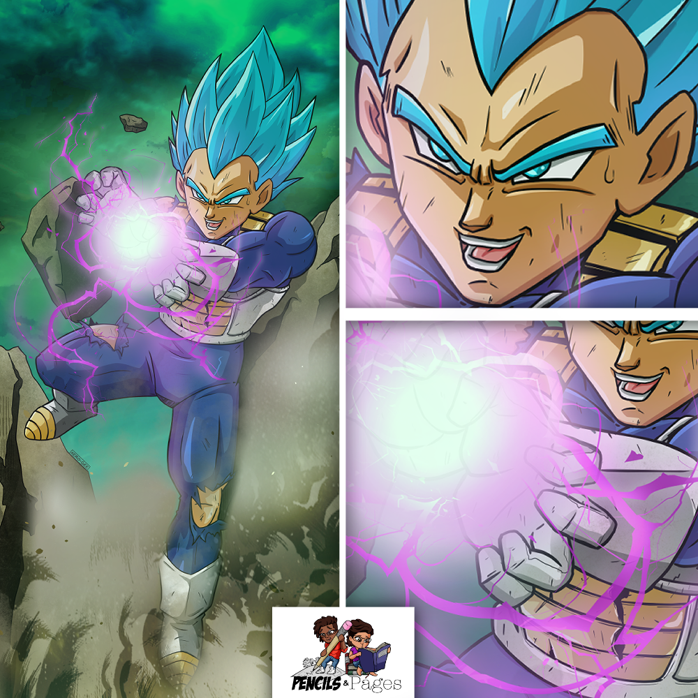 Vegeta | SSJ Blue | Dragon Ball Super | Saiyan Pride | Art Print