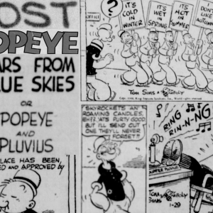 Lost Popeye Zine, Volume 32: Tears from Blue Skies or Popeye and Pluvious PDF