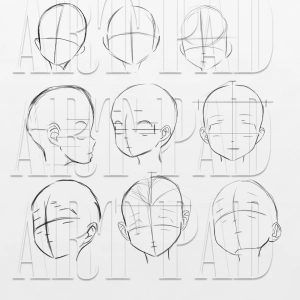 (Artpad) Photoshop Brush: Young Anime Heads (Unisex)