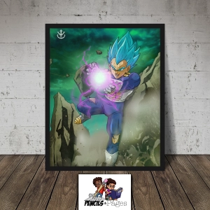 Vegeta | SSJ Blue | Dragon Ball Super | Saiyan Pride | Art Print