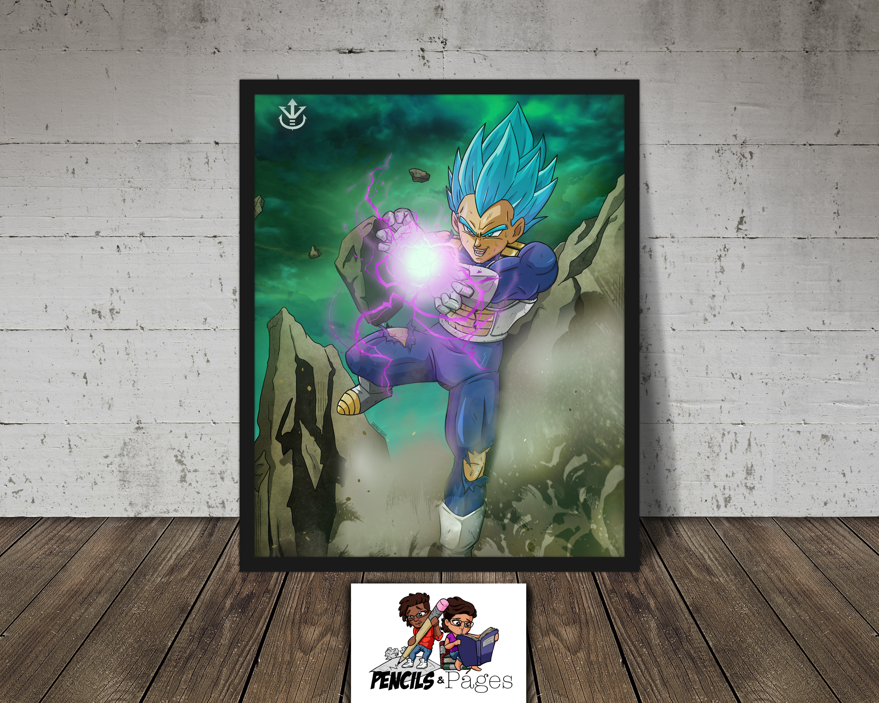 Vegeta | SSJ Blue | Dragon Ball Super | Saiyan Pride | Art Print