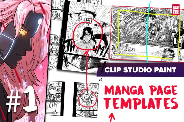 Clip Studio Paint Manga Page Size Templates - Whytmanga Pack #1